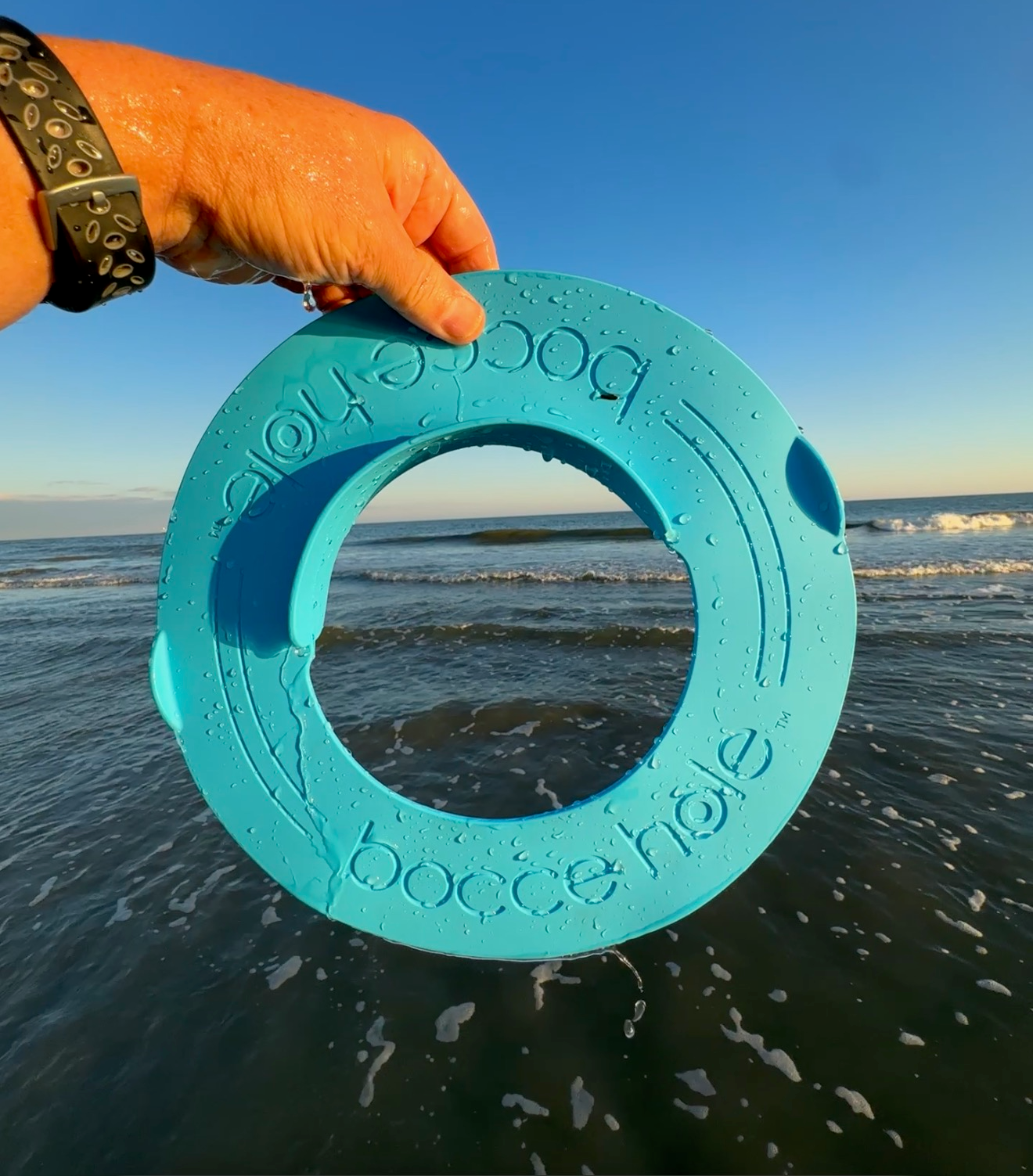 Bocce Hole™ Rings and Scoops Set – | Use Your Own Balls for a Fun New Way to Play | Lightweight & Easy to Carry